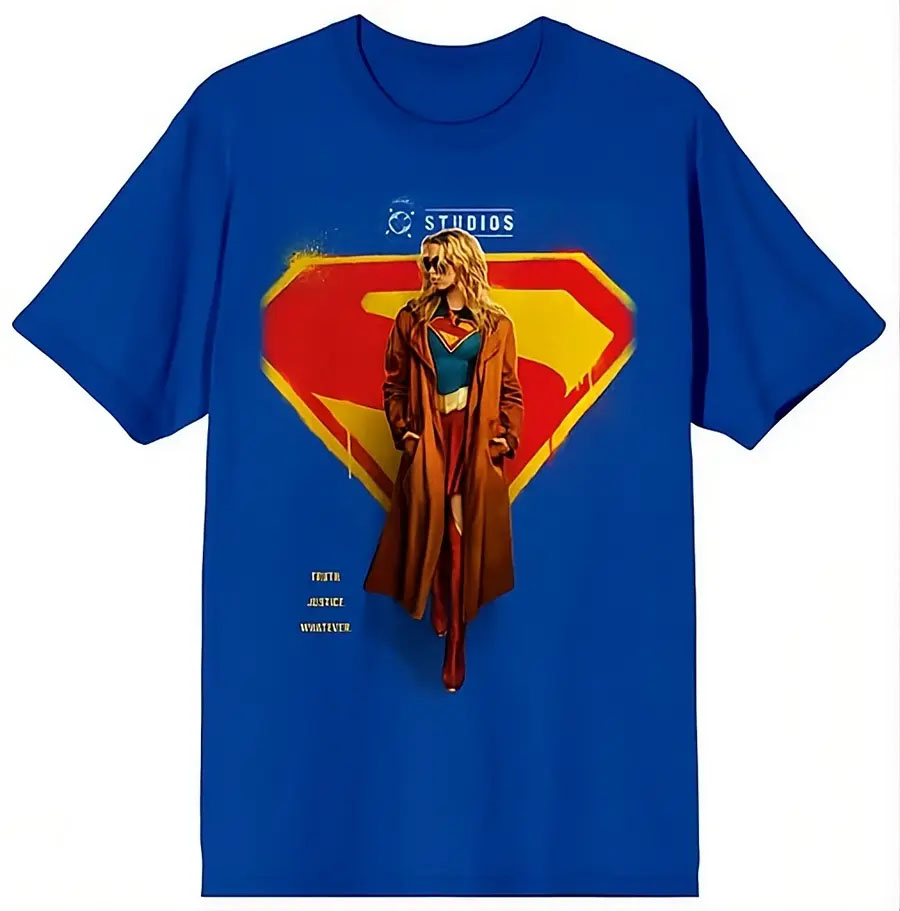 Supergirl Movie 2026 Promo Poster Mens Royal Blue T-Shirt Large