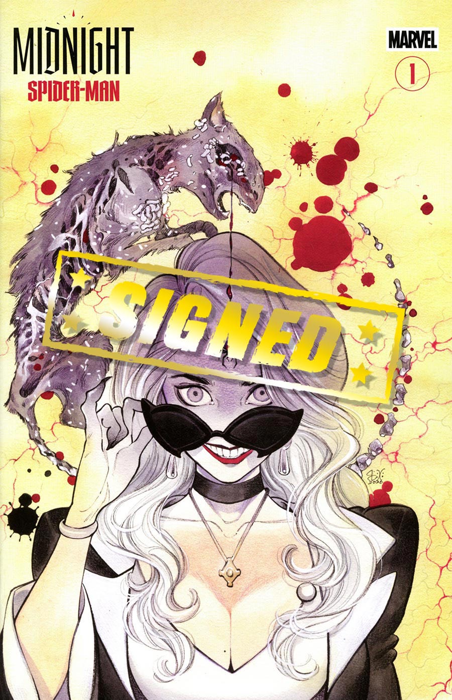 Midnight Spider-Man #1 Cover N Variant Peach Momoko Midnight Special Cover Signed By Phillip Kennedy Johnson