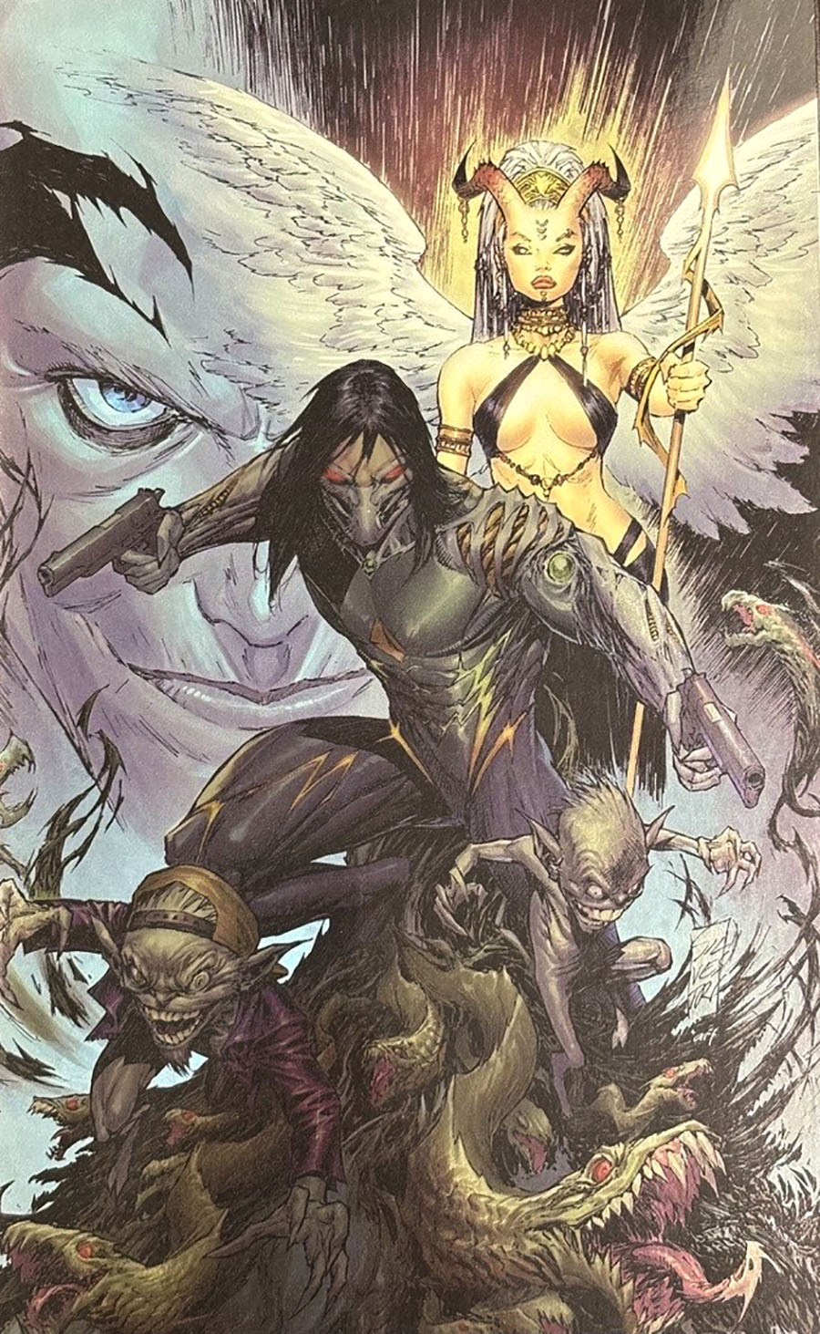 Darkness Vol 4 #1 Cover L Top Cow Store Exclusive Marc Silvestri & Arif Prianto Spot Foil Variant Cover