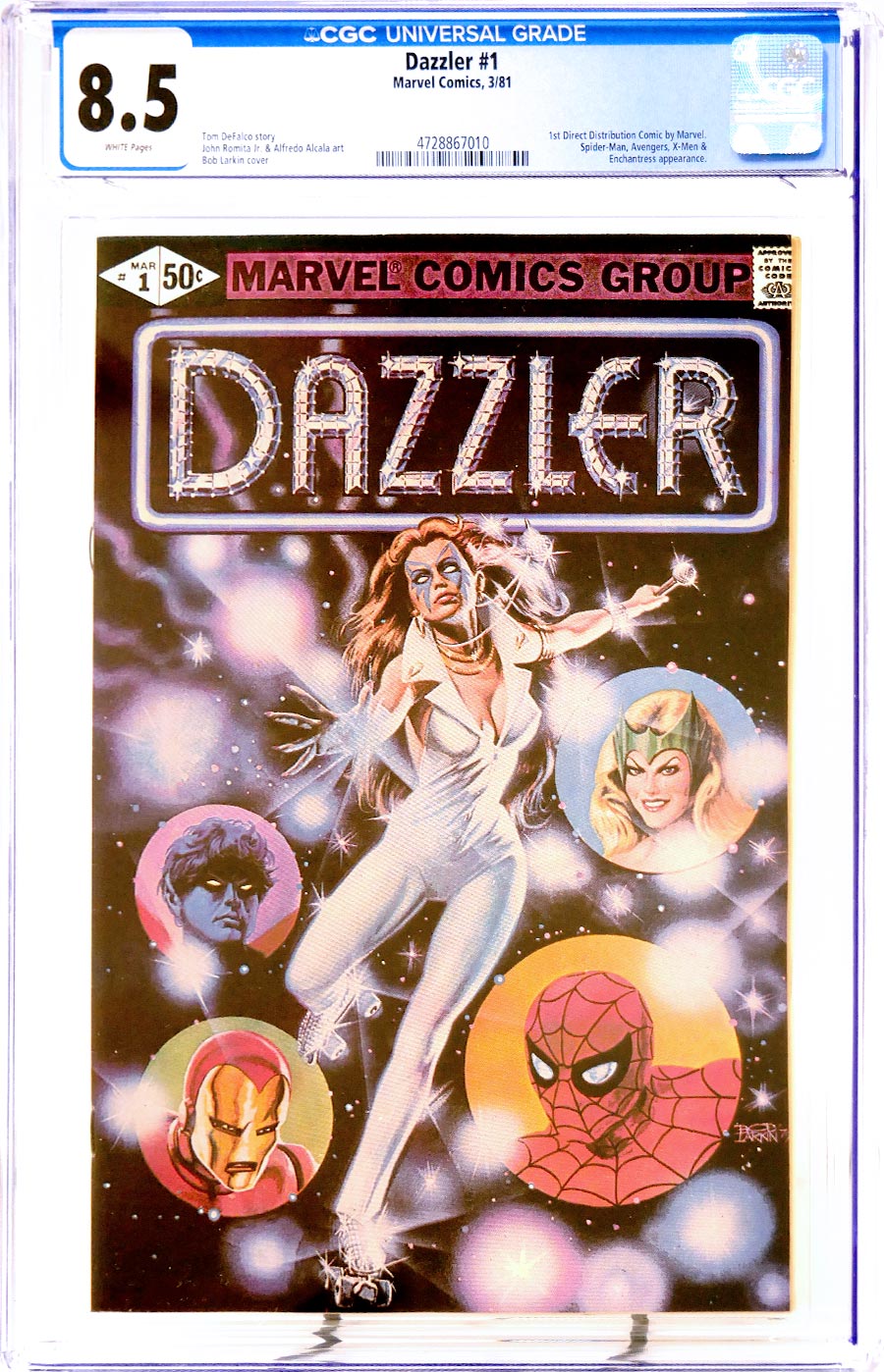 Dazzler #1 Cover C 1st Ptg CGC 8.5