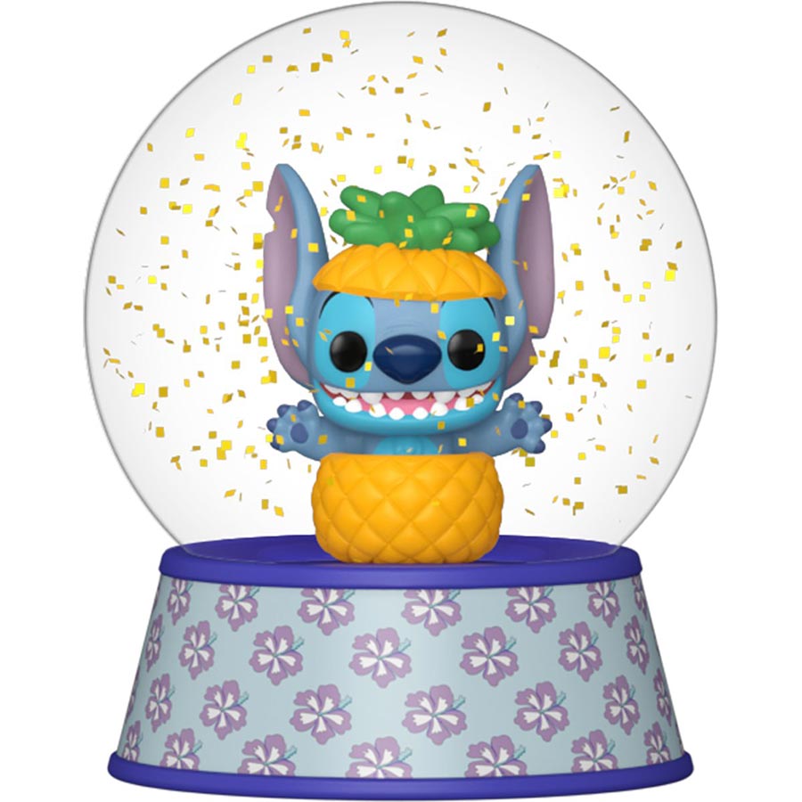 POP Snow Globe Disney Lilo & Stitch Glitter Globe - Stitch In Pineapple