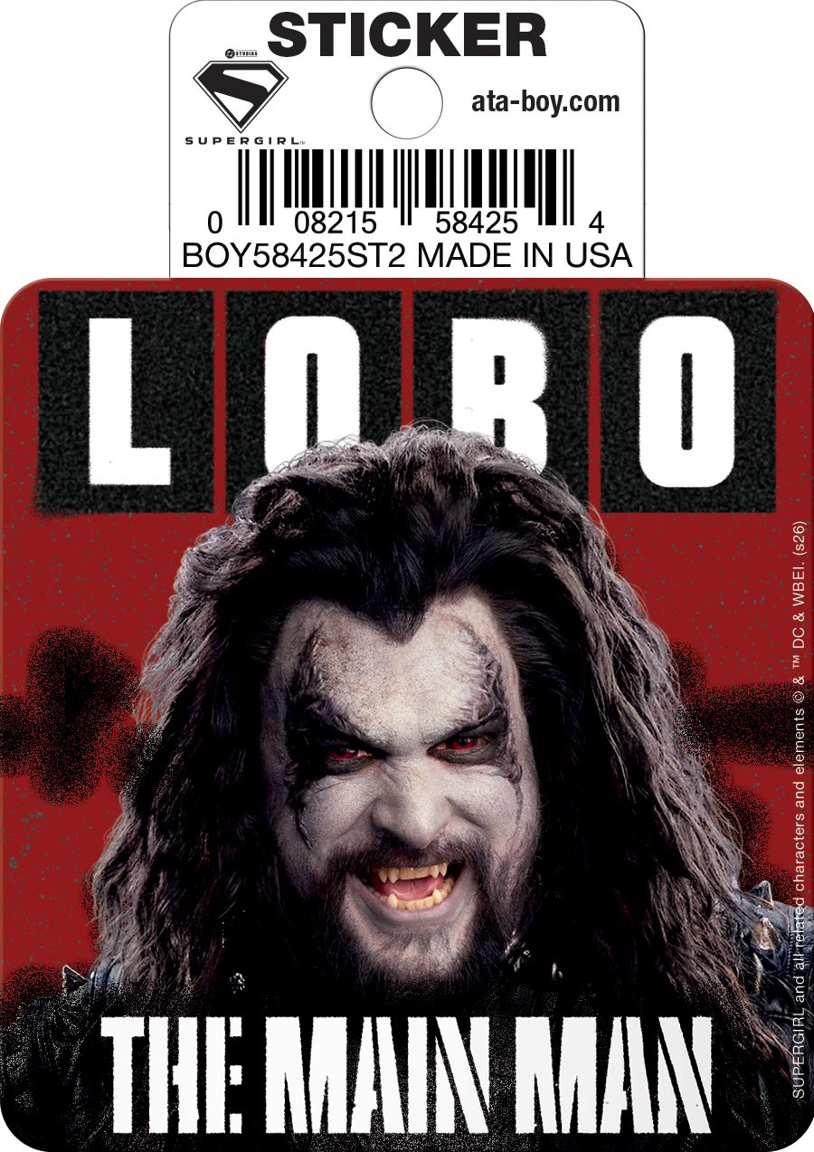 DC Supergirl 26 Lobo The Main Man Die-Cut Sticker