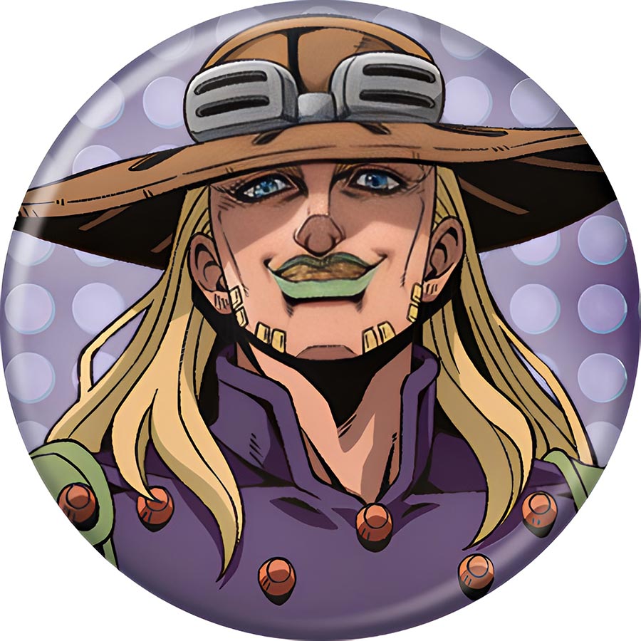 JoJos Bizarre Adventure S6 Steel Ball Run Gryo Zeppeli Button