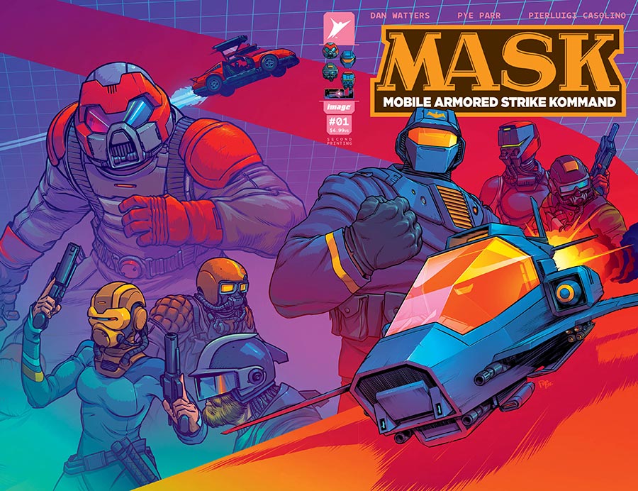 M.A.S.K. Vol 3 #1 Cover T 2nd Ptg B Pye Parr Wraparound Variant Cover