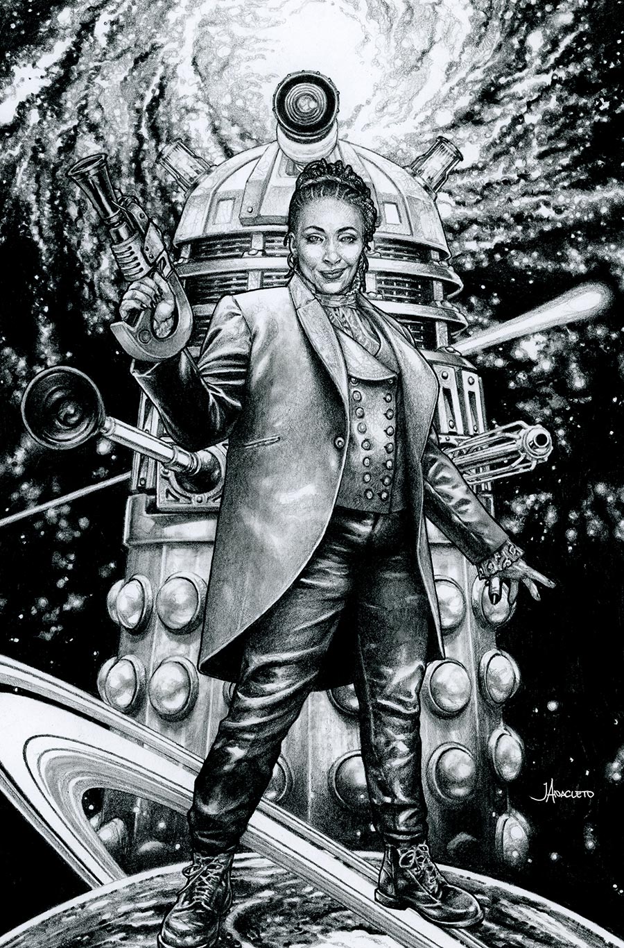 Doctor Who Circuit Breaker Adversary Of The Daleks #1 Cover F Variant Jay Anacleto Inks Virgin Card Stock Cover