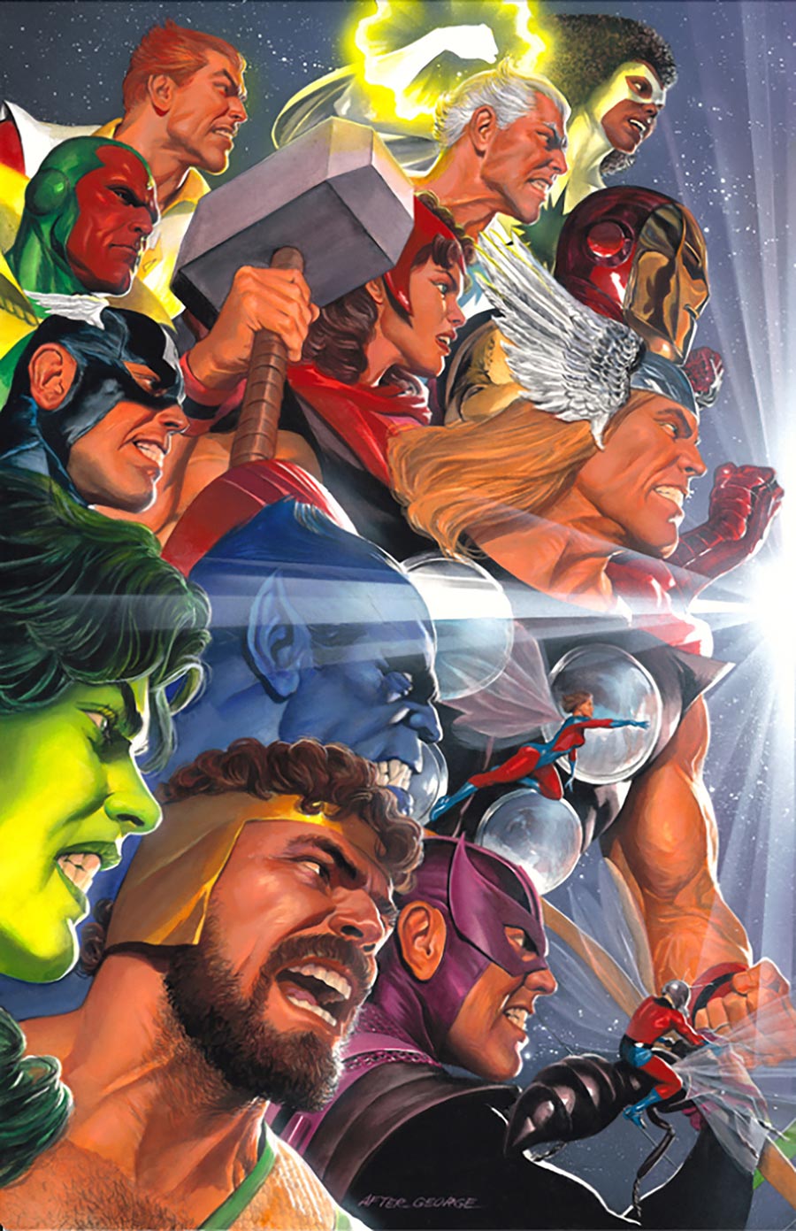 JLA Avengers #3 Facsimile Edition Cover B Variant Alex Ross Marvel DC 2-Part Connecting Cover