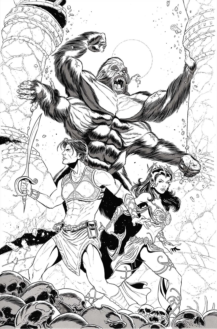 Altered States Warlords #2 Cover L Incentive Mariano Benitez-Chapo Line Art Virgin Cover