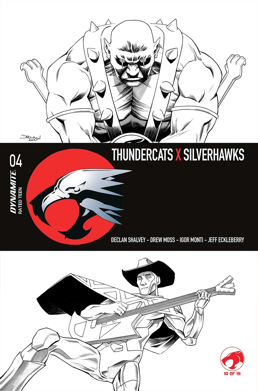 ThunderCats X SilverHawks #4 Cover L Variant Declan Shalvey Line Art Cover (ThunderCats X SilverHawks Part 10)