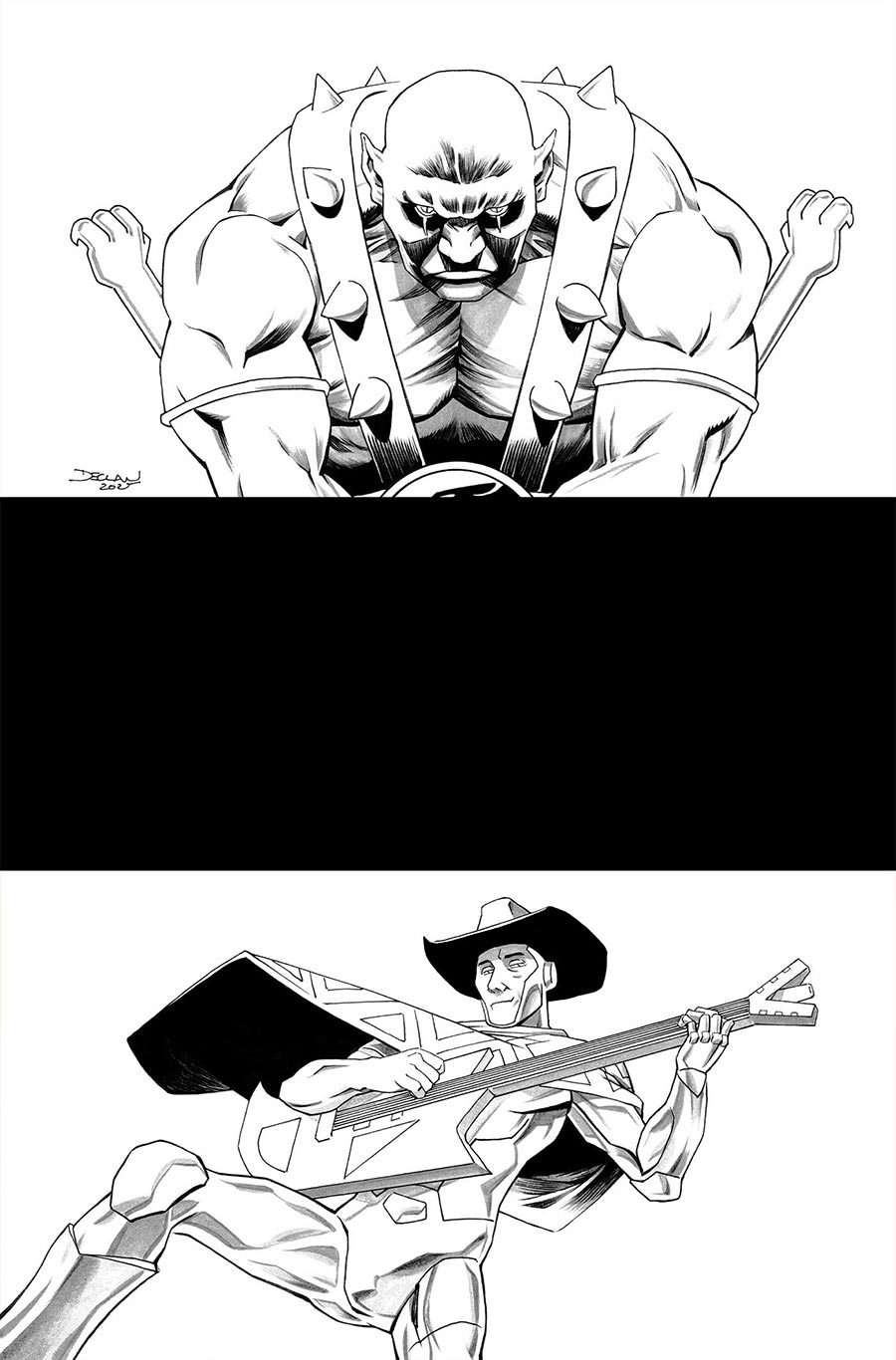 ThunderCats X SilverHawks #4 Cover M Incentive Declan Shalvey Line Art Virgin Cover (ThunderCats X SilverHawks Part 10)