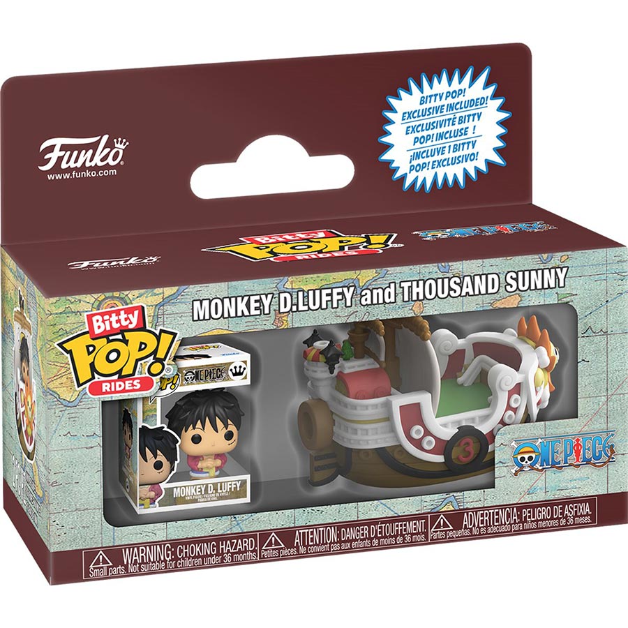 Bitty POP Ride One Piece Luffy With Thousand Sunny Vinyl Figure