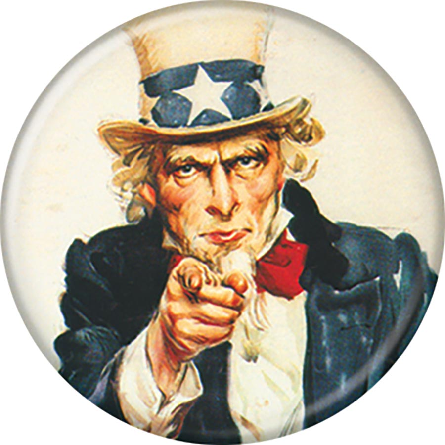 United States Uncle Sam Button