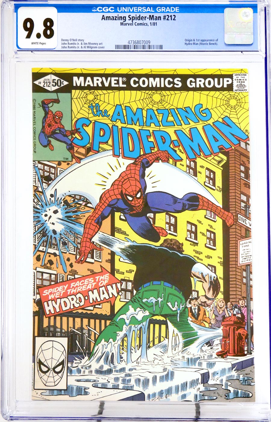 Amazing Spider-Man #212 Cover B CGC 9.8