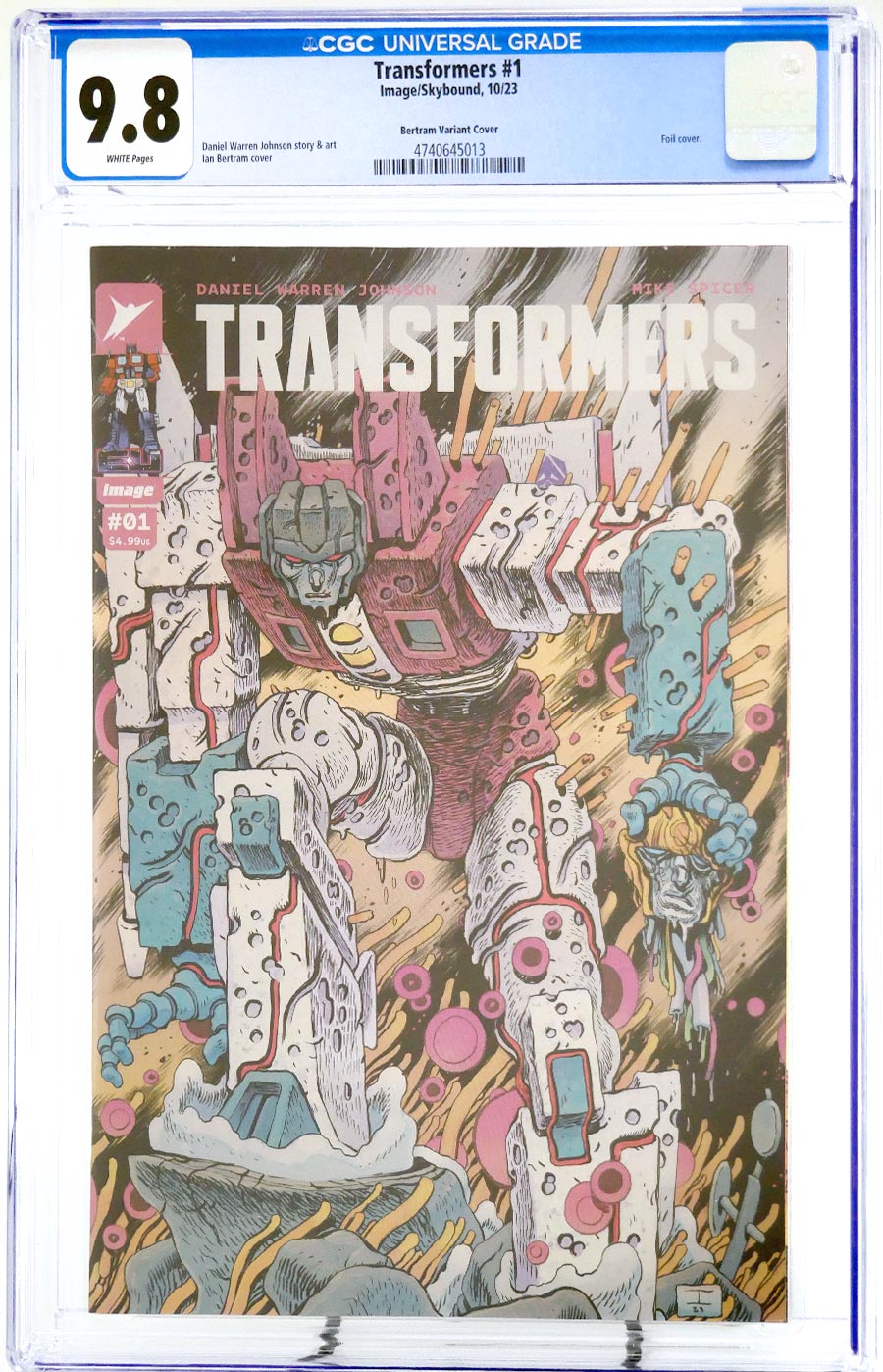 Transformers Vol 5 #1 Cover Z-O Incentive Ian Bertram Variant Cover CGC 9.8