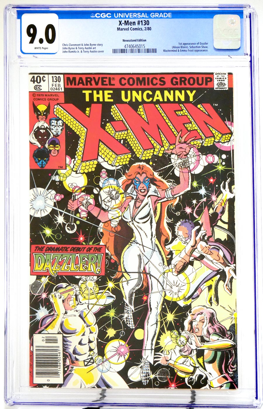 X-Men Vol 1 #130 Cover H Newsstand Edition CGC 9.0