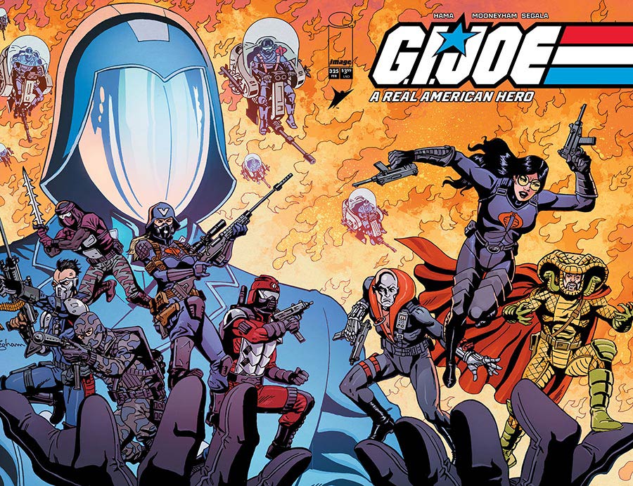 GI Joe A Real American Hero #325 Cover I Variant Rod Whigham & Mike Spicer Anniversary Wraparound Cover Signed by Larry Hama (W/o CoA)