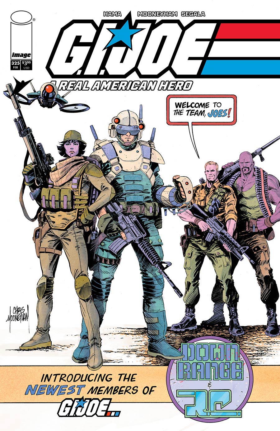 GI Joe A Real American Hero #325 Cover M Variant Chris Mooneyham New Joe Cover Signed by Larry Hama (W/o CoA)