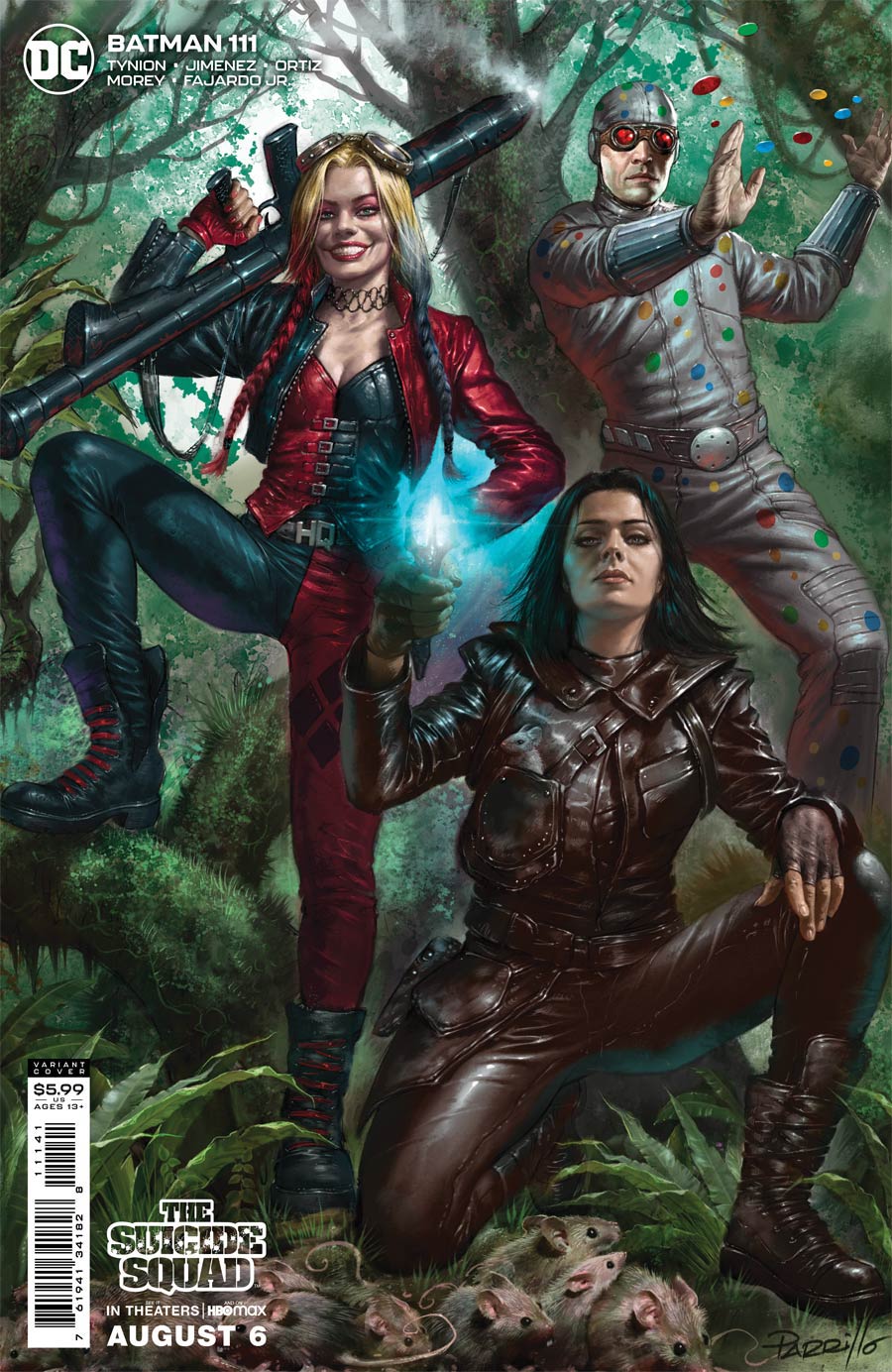 Batman Vol 3 #111 Cover F Variant Lucio Parrillo The Suicide Squad Movie Card Stock Cover Signed by David Dastmalchian (W/o CoA)