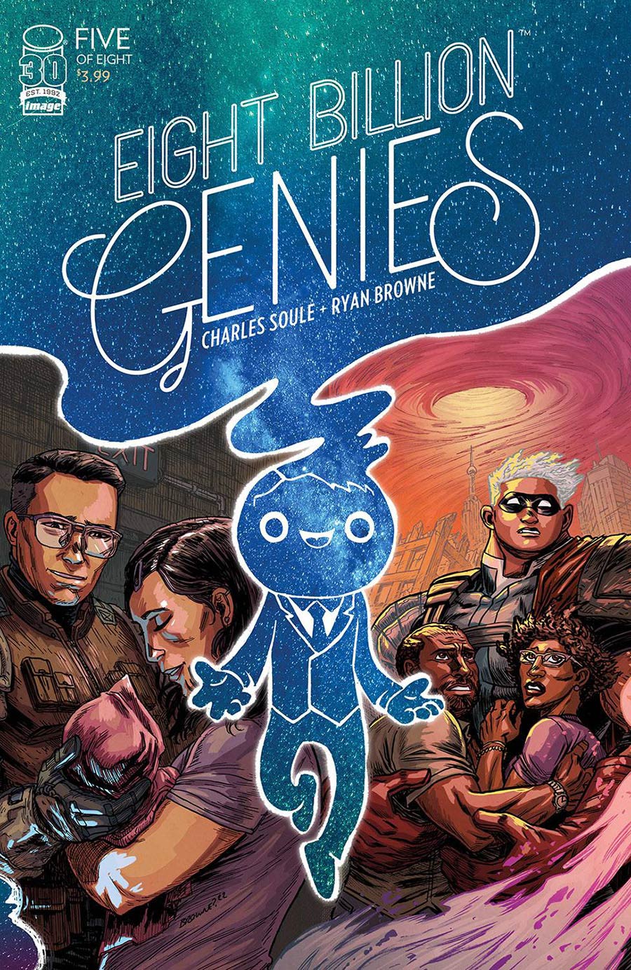 Eight Billion Genies #5 Cover E Regular Ryan Browne Cover by Charles Soule and Ryan Browne (W/o CoA)