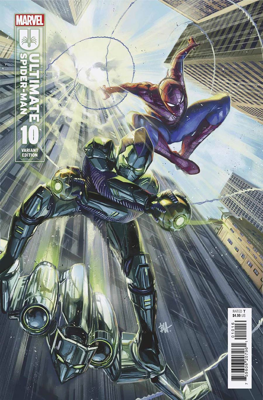 Ultimate Spider-Man Vol 2 #10 Cover E Incentive Ben Harvey Variant Cover Signed by Ben Harvey (W/o CoA)