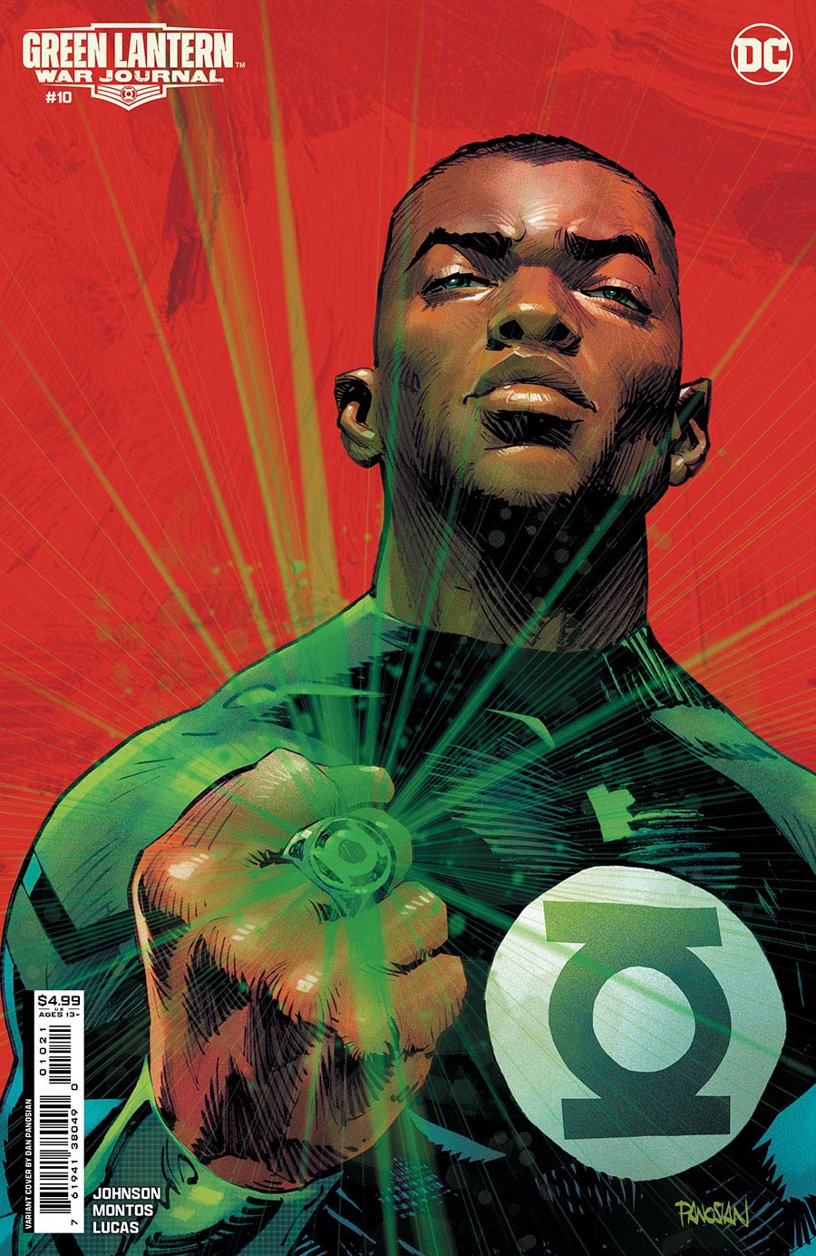 Green Lantern War Journal #10 Cover C Variant Dan Panosian Card Stock Cover Signed by Dan Panosian (W/CoA)