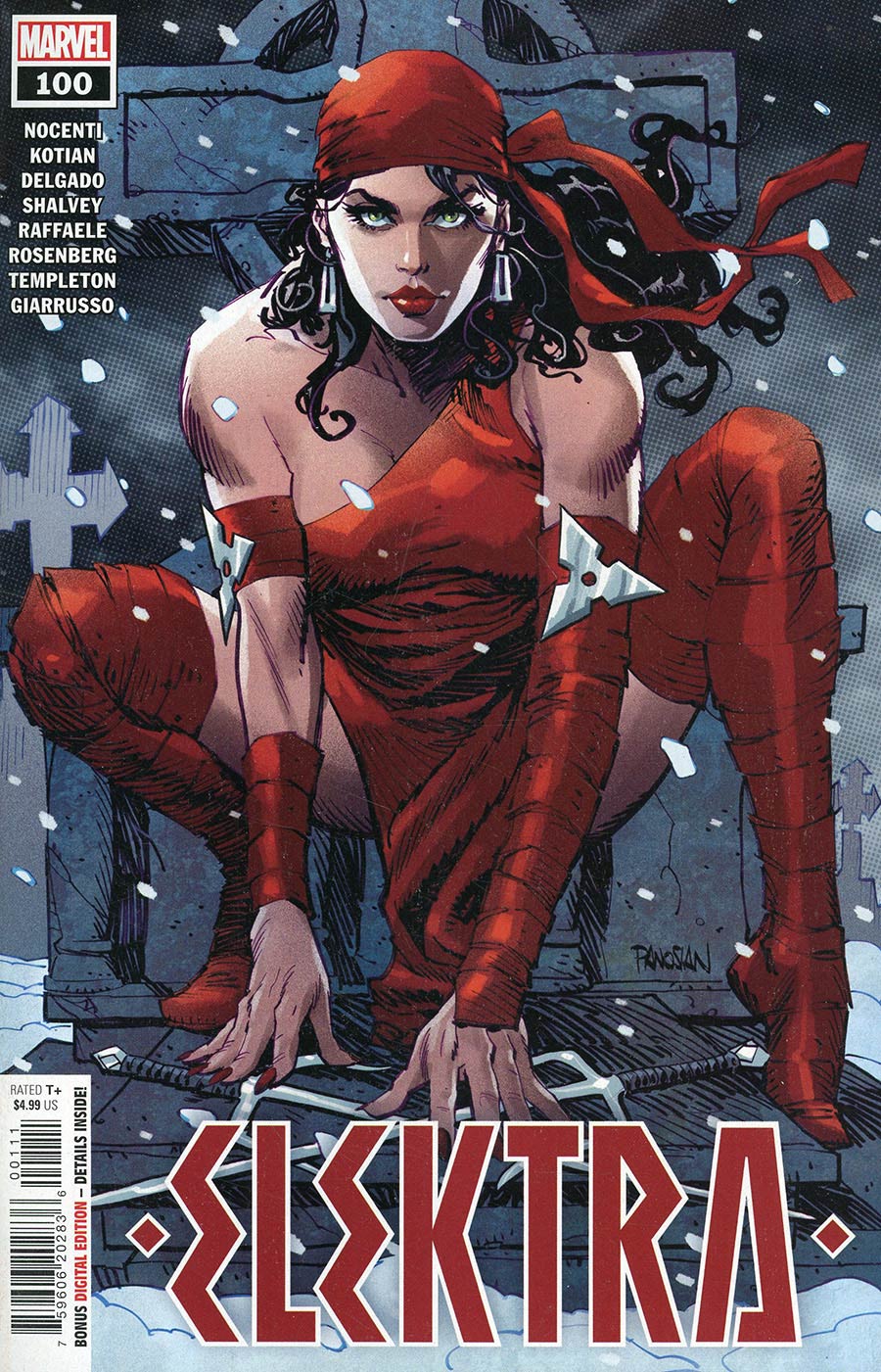 Elektra Vol 4 #100 Cover H Regular Dan Panosian Cover Signed by Dan Panosian (W/CoA)