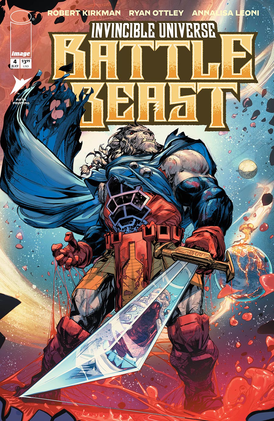 Invincible Universe Battle Beast #4 Cover K 5th Ptg
