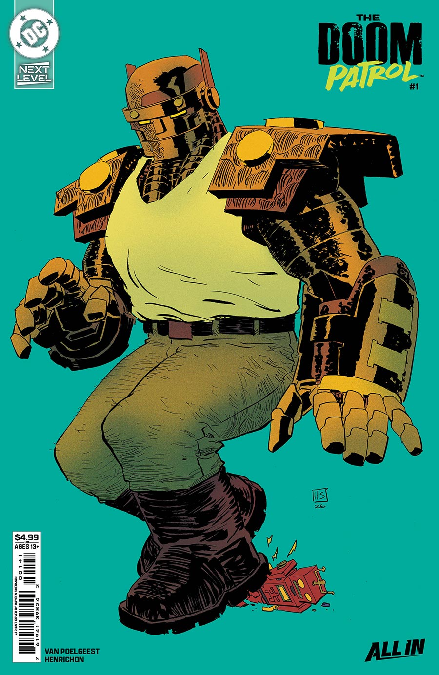 Doom Patrol Vol 7 #1 Cover D Variant Hayden Sherman Next Level Card Stock Cover (DC Next Level)