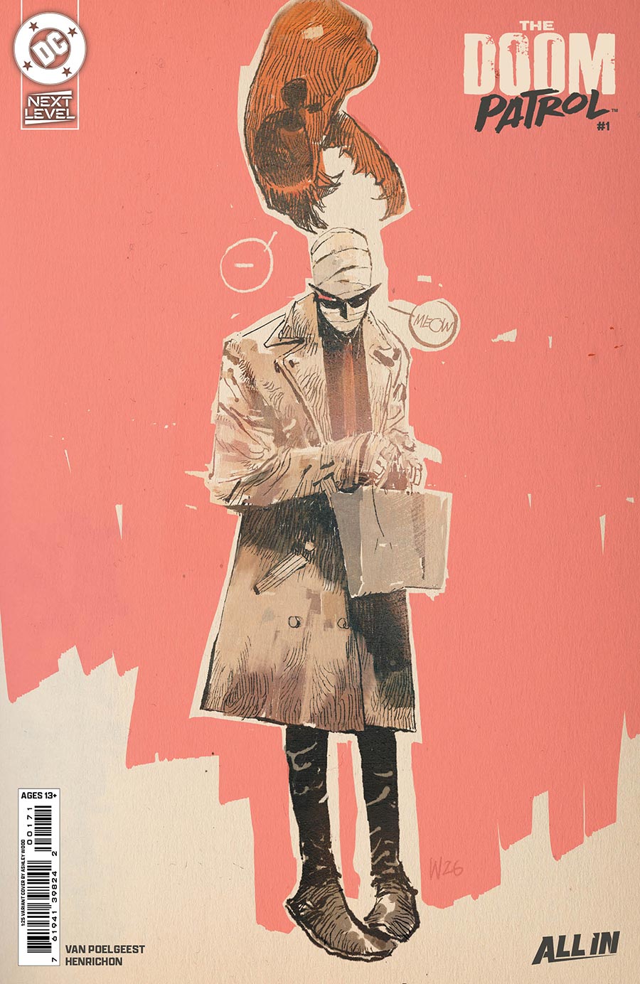 Doom Patrol Vol 7 #1 Cover G Incentive Ashley Wood Card Stock Variant Cover (DC Next Level)