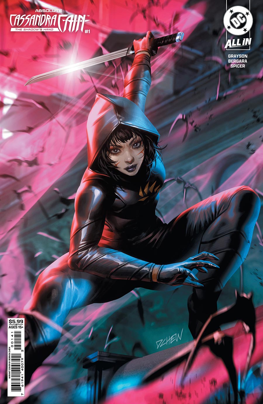 Absolute Cassandra Cain The Shadows Hand #1 (One Shot) Cover D Variant Derrick Chew Card Stock Cover (DC All In)