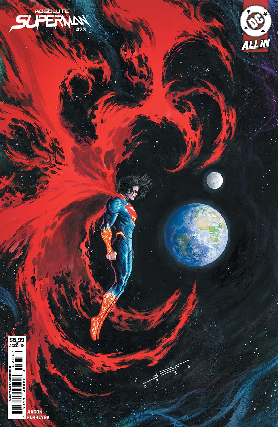 Absolute Superman #23 Cover C Variant Juan Ferrerya Card Stock Cover (DC All In)