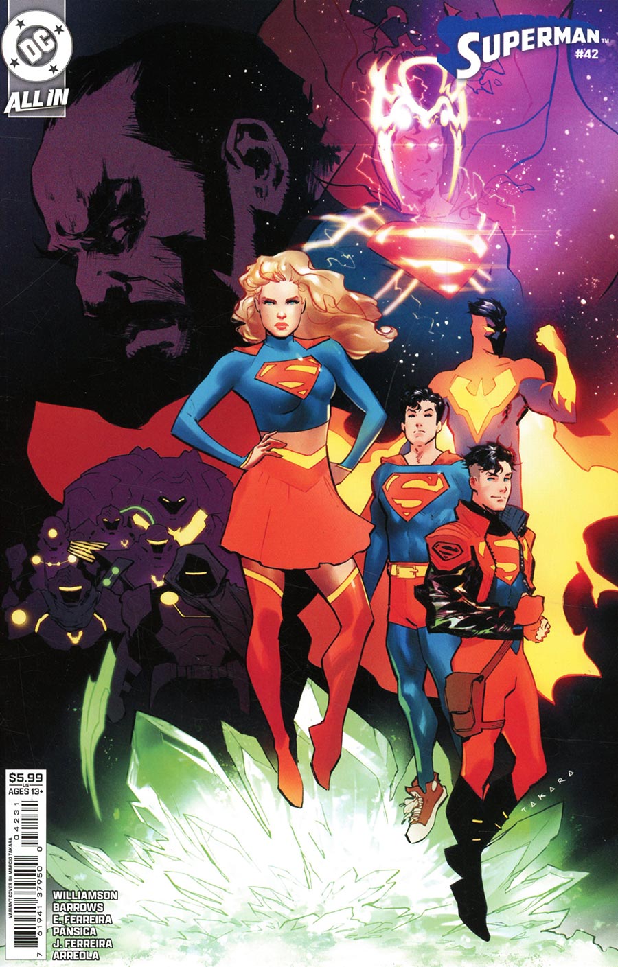 Superman Vol 7 #42 Cover C Variant Marcio Takara Card Stock Cover (DC All In)(Kingdom Of Zod Part 8)