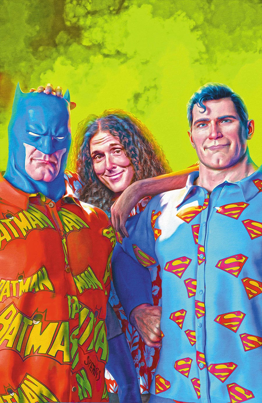 Batman Superman Weird Al Worlds Weirdest #1 (One Shot) Cover B Variant Mark Spears Card Stock Cover