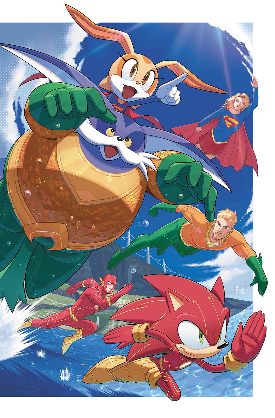 DC x Sonic The Hedgehog Metal Legion #5 Cover B Variant Min Ho Kim Card Stock Cover