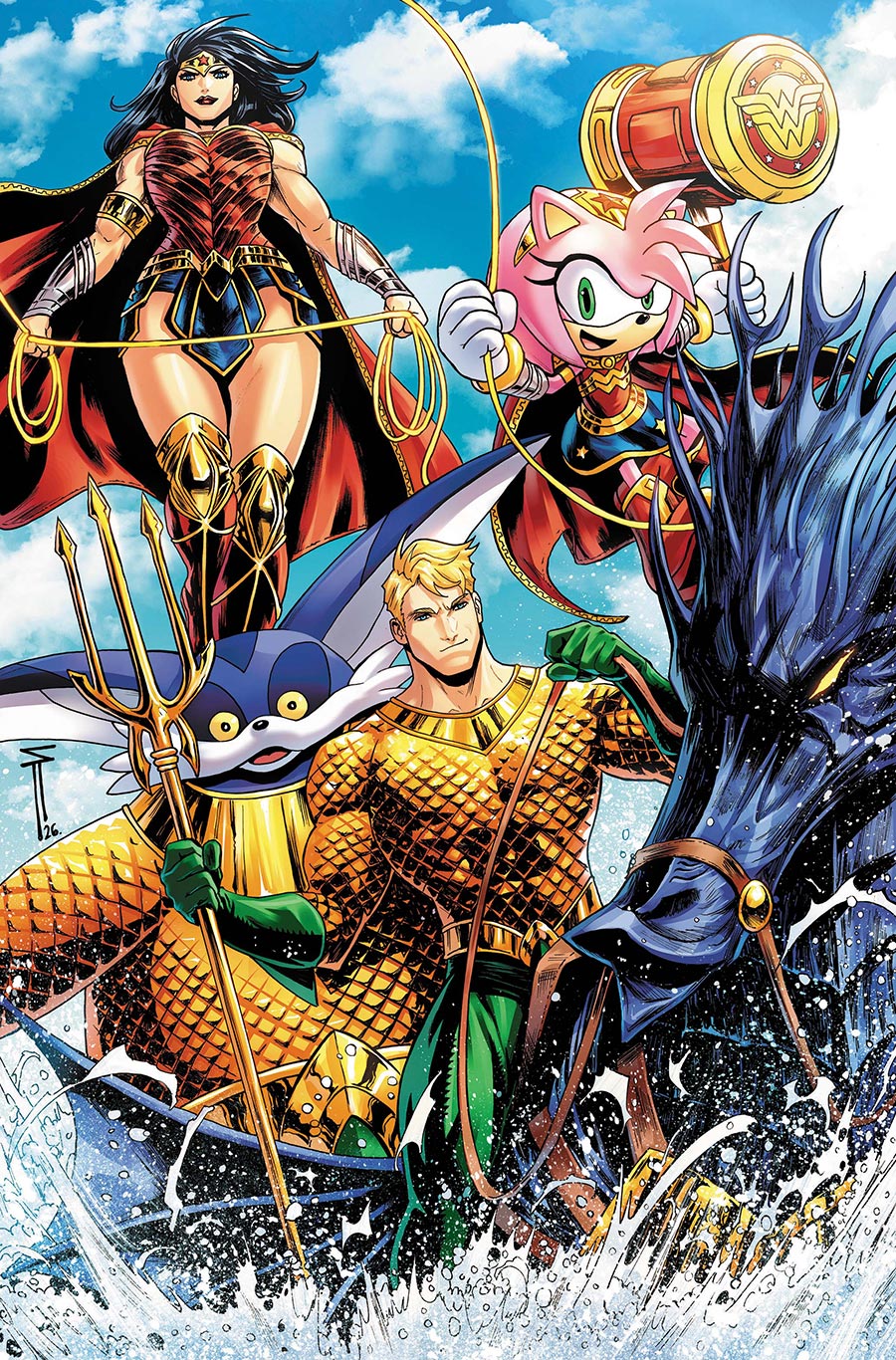 DC x Sonic The Hedgehog Metal Legion #5 Cover C Variant Serg Acuna Card Stock Cover