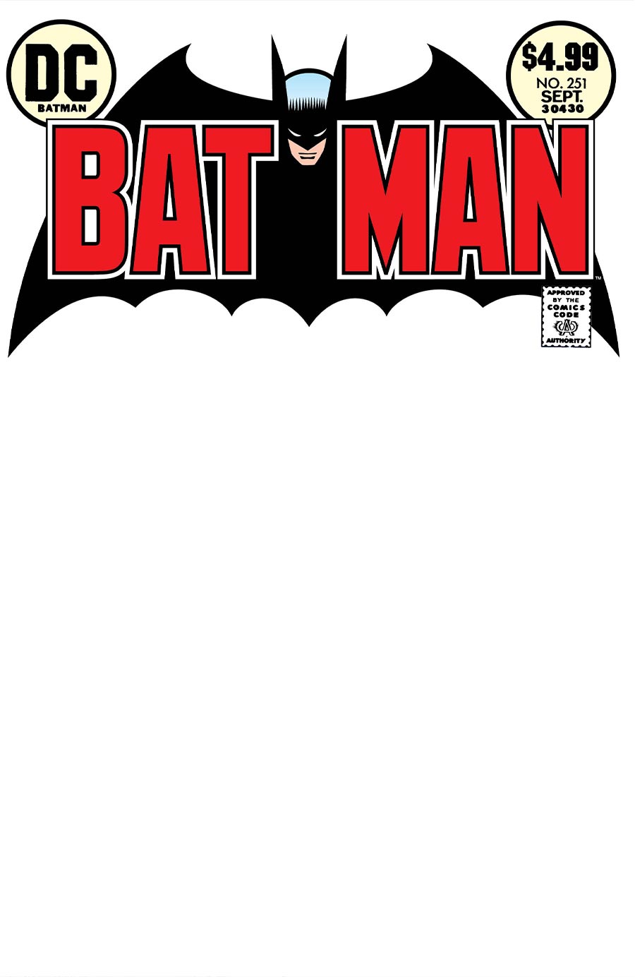 Batman #251 Facsimile Edition Cover B Variant Blank Card Stock Cover (2026)