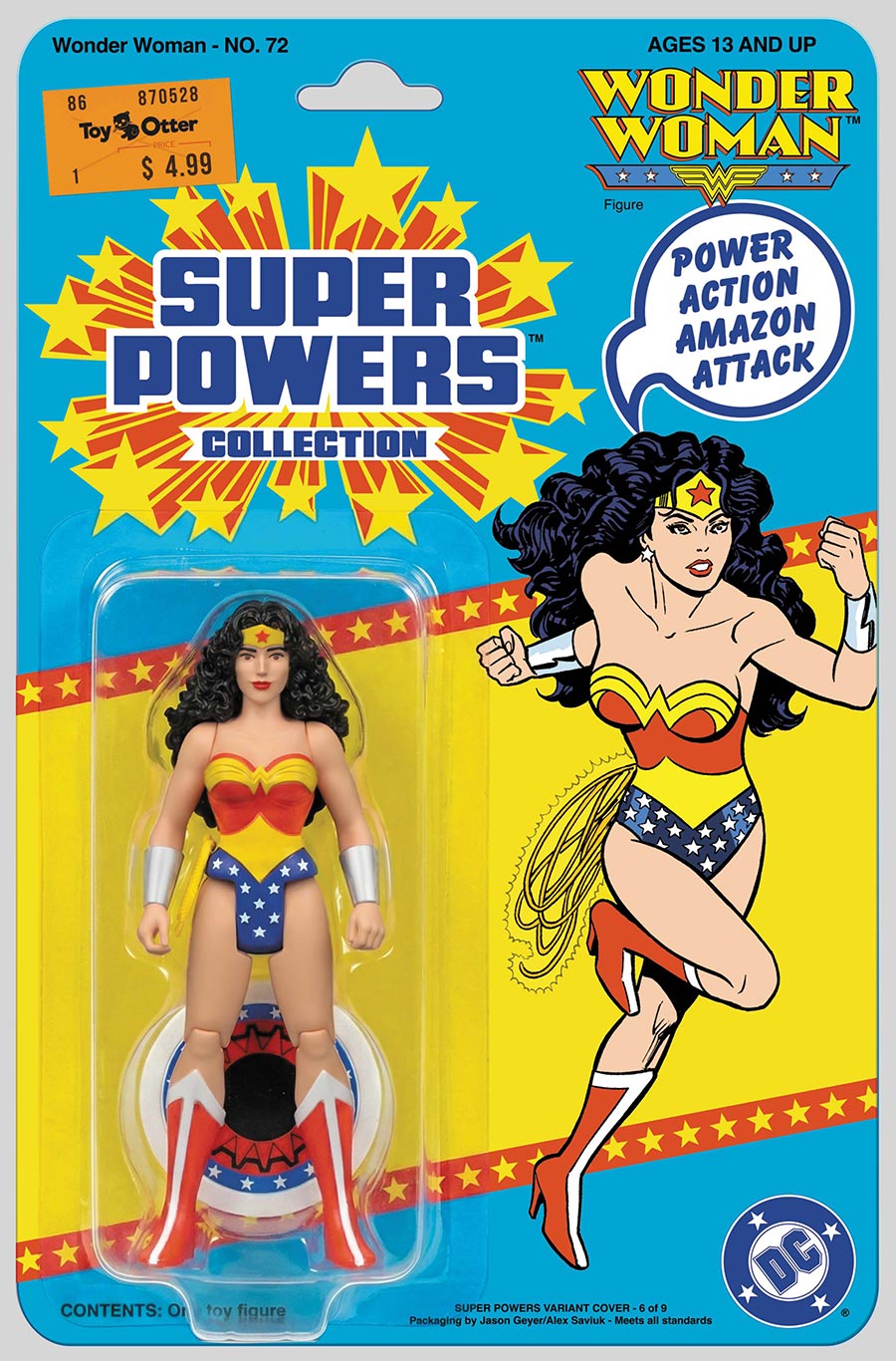 Wonder Woman #72 Facsimile Edition Cover B Variant Jason Geyer & Alex Saviuk Wonder Woman Super Powers Card Stock Cover