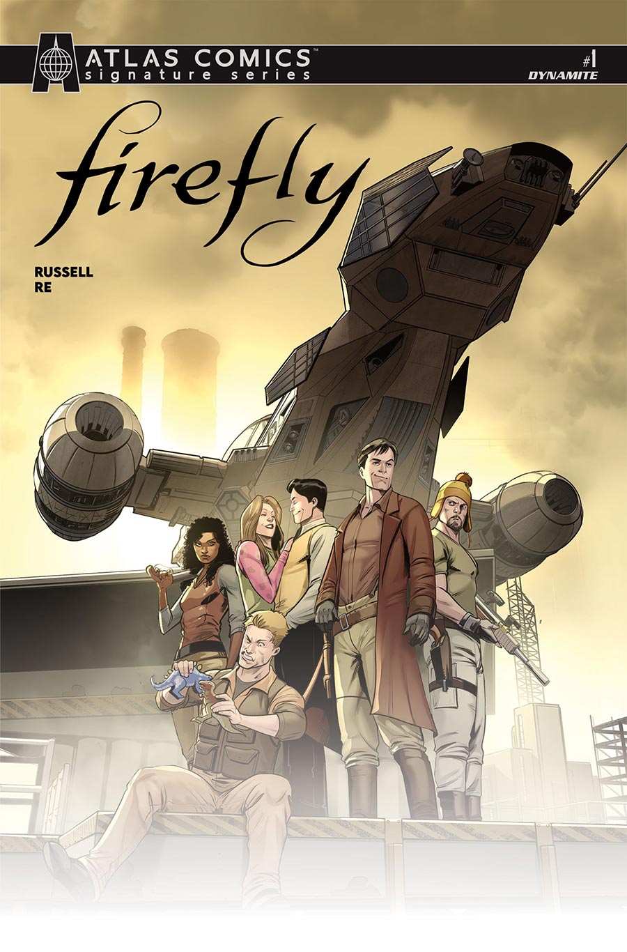 Firefly Vol 2 #1 Cover J Atlas Signature Series Robert Quinn Cover Signed By Mark Russell