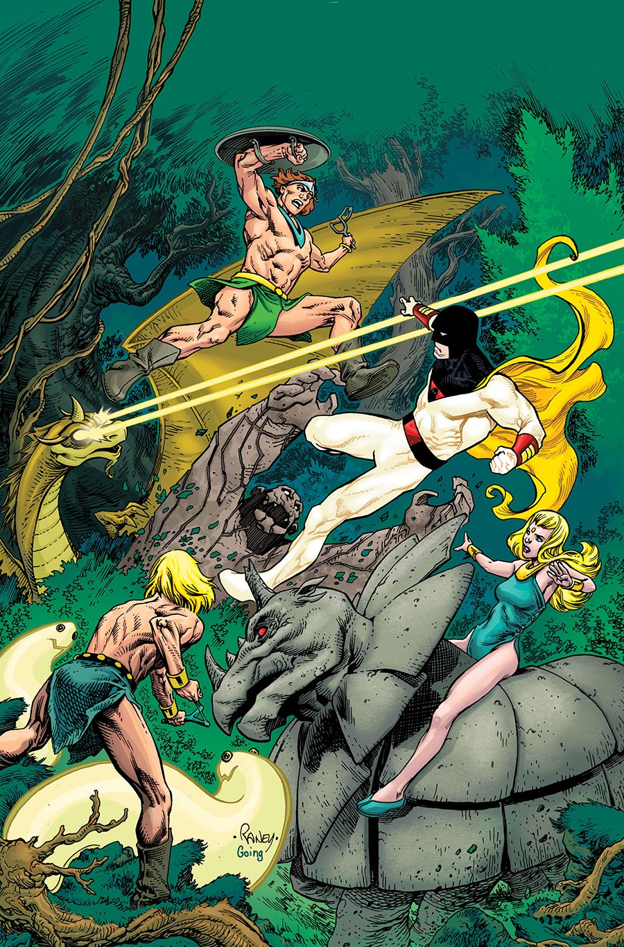 Space Ghost vs The Herculoids #1 Cover K Incentive Tom Raney Virgin Cover