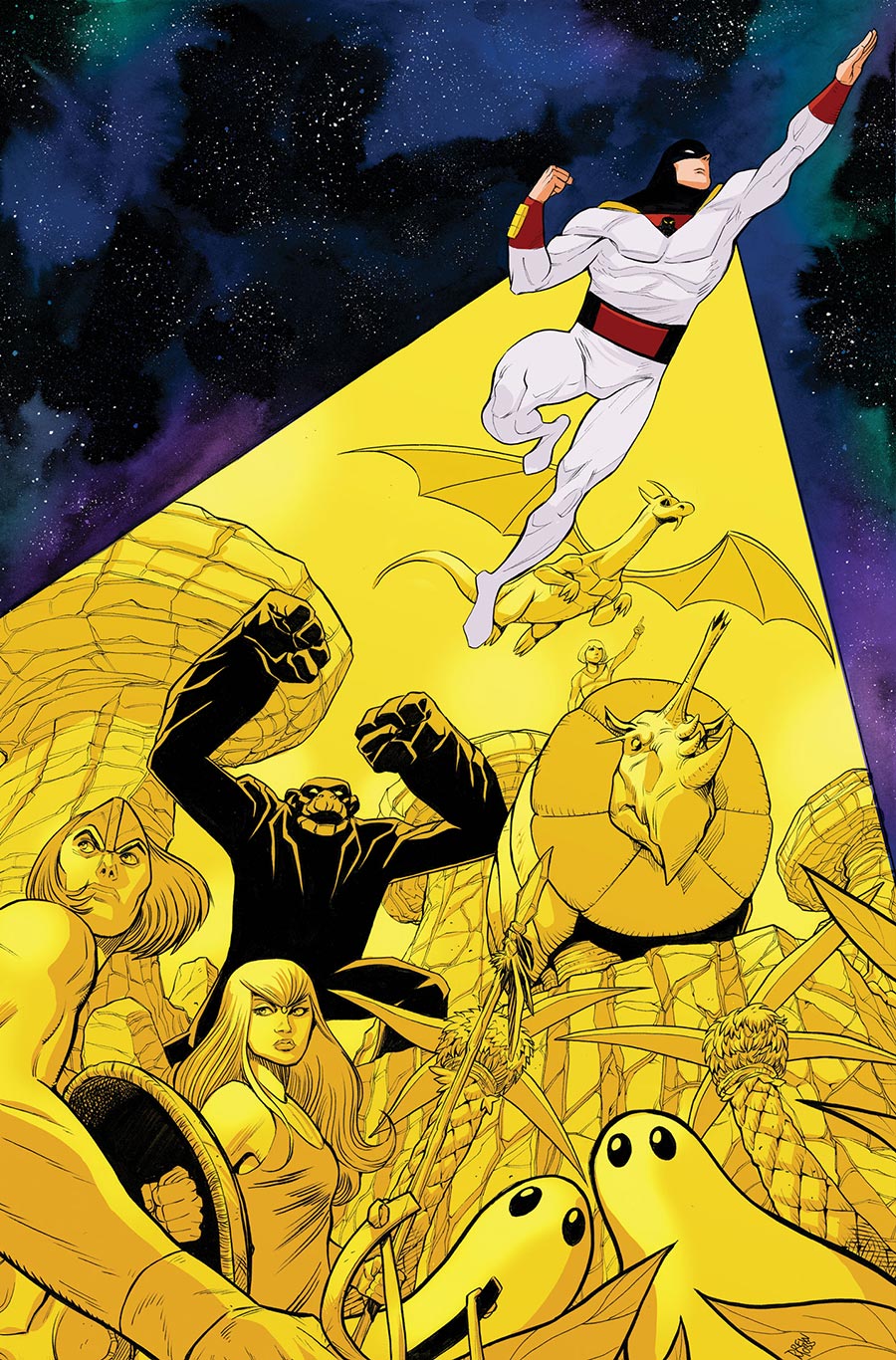 Space Ghost vs The Herculoids #1 Cover N Incentive Drew Moss Virgin Cover