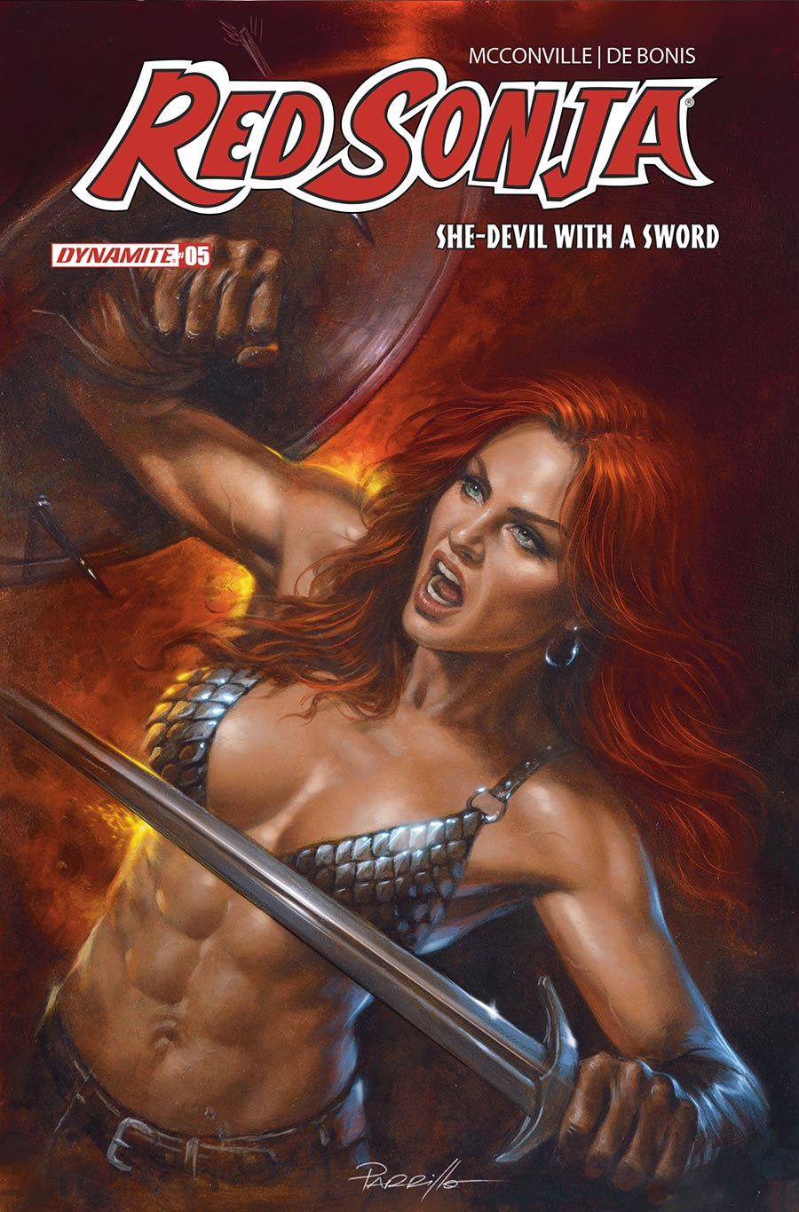 Red Sonja She-Devil With A Sword #5 Cover B Variant Lucio Parrillo Cover