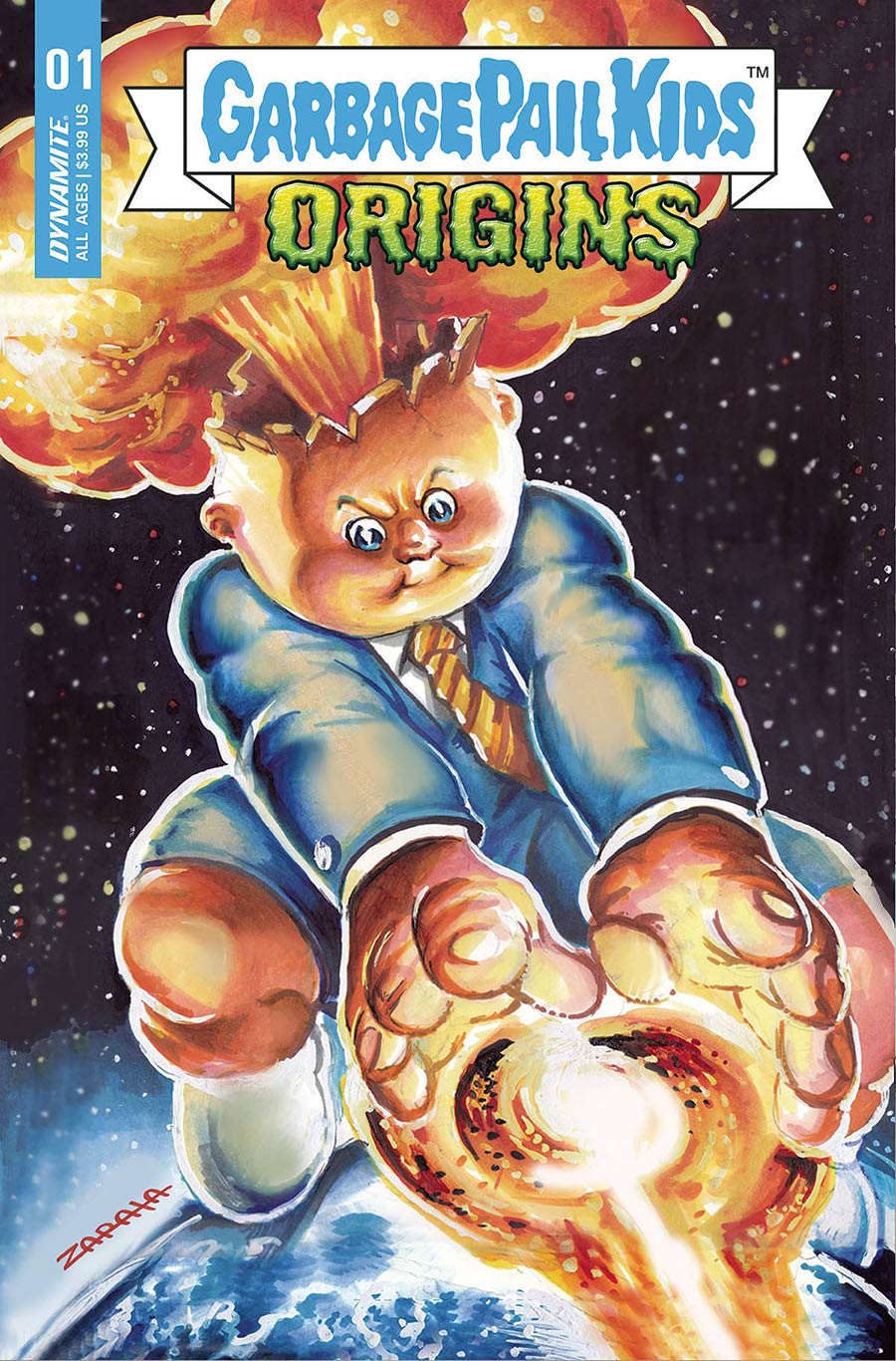 Garbage Pail Kids Origins #1 Cover Z-D Variant Jeff Zapata Cover Signed by Adam F Goldberg and Hans Rodionoff (W/o CoA)