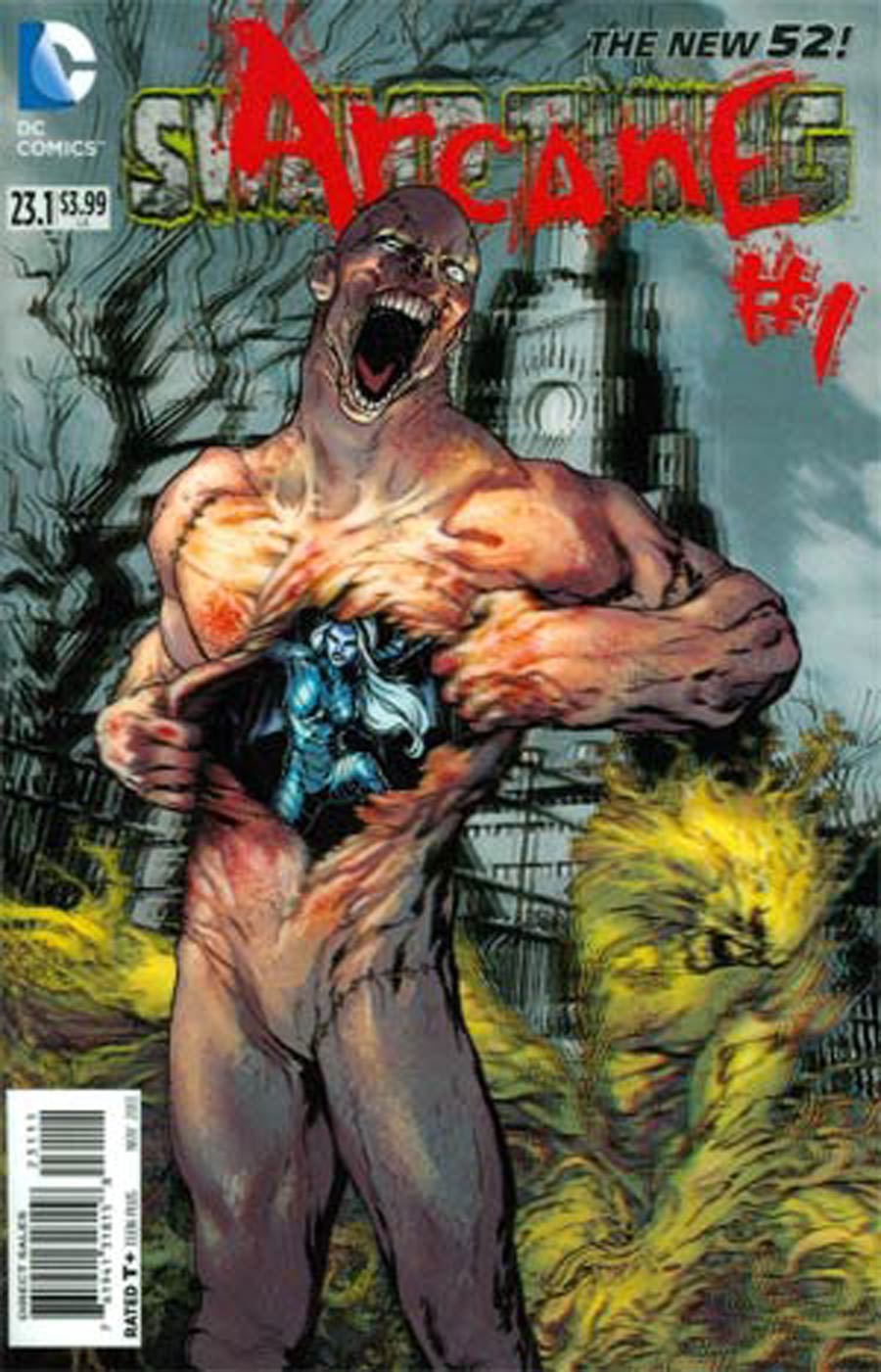 Swamp Thing Vol 5 #23.1 Arcane Cover E 1st Ptg 3D Motion Cover Signed by Scott Snyder (W/o CoA)