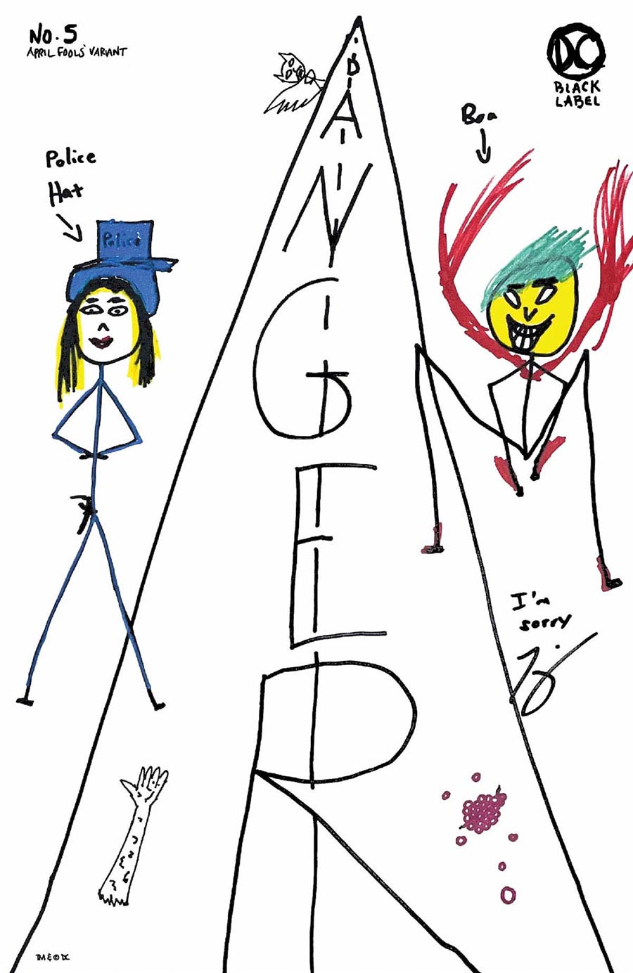 Danger Street #5 Cover D Variant Tom King April Fools Card Stock Cover Signed by Tom King (W/CoA)
