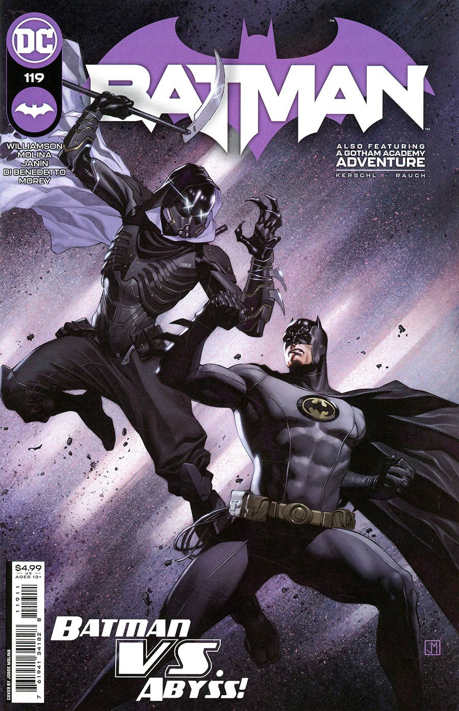 Batman Vol 3 #119 Cover F  Regular Jorge Molina Cover Signed by Joshua Williamson (W/CoA)