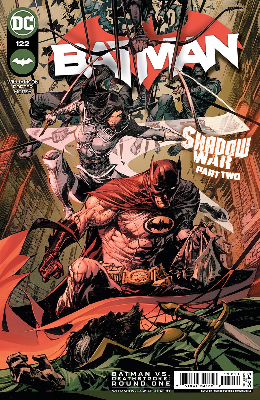 Batman Vol 3 #122 Cover E Regular Howard Porter & Tomeu Morey Cover (Shadow War Part 2) Signed by Joshua Williamson (W/CoA)