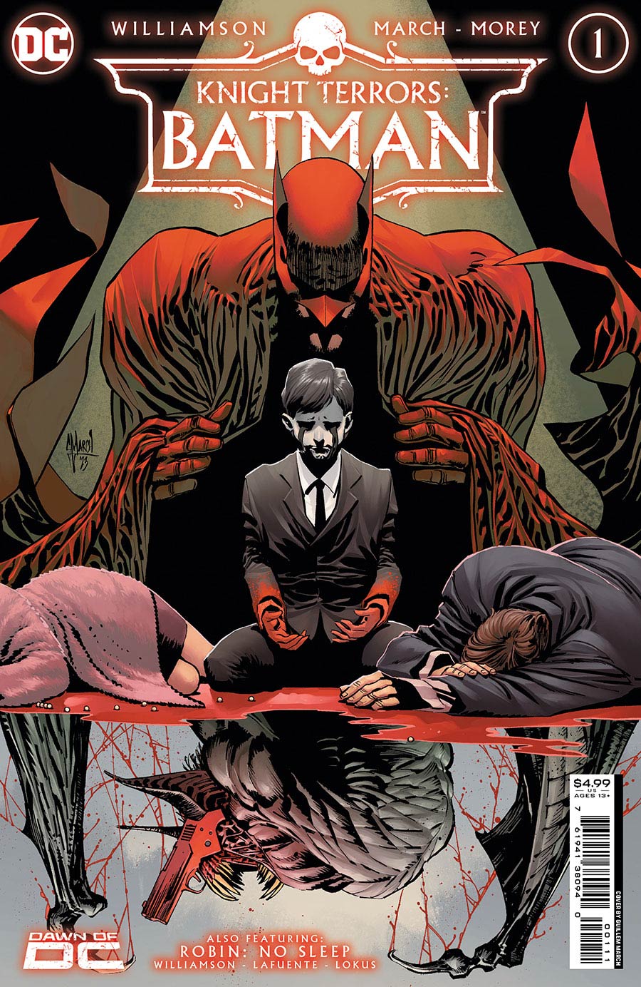Knight Terrors Batman #1 Cover H Regular Guillem March Cover Signed by Joshua Williamson (W/o CoA)