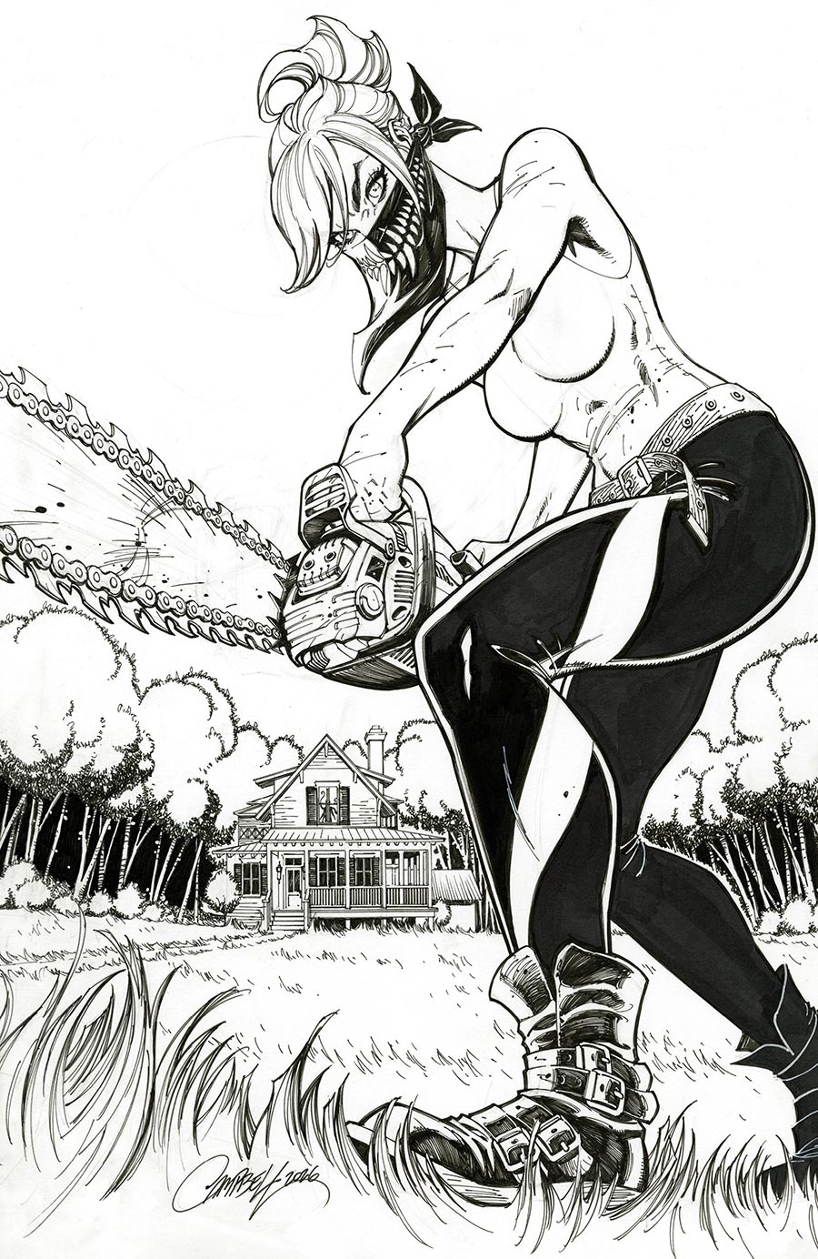 Something Is Killing The Children #50 Cover I Incentive J Scott Campbell Reveal Black & White Virgin Cover