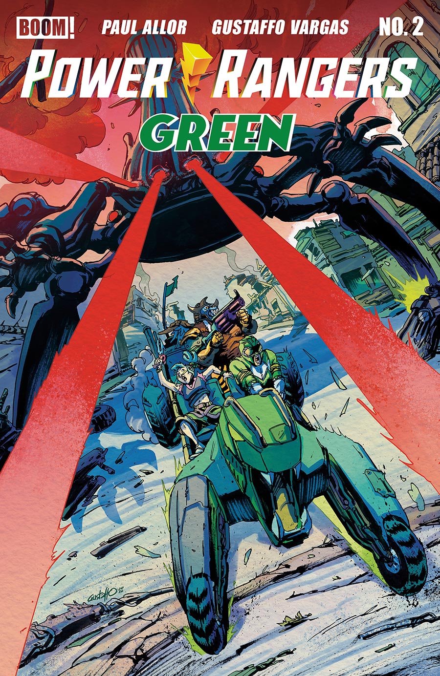 Power Rangers Green #2 Cover B Variant Gustaffo Vargas Cover