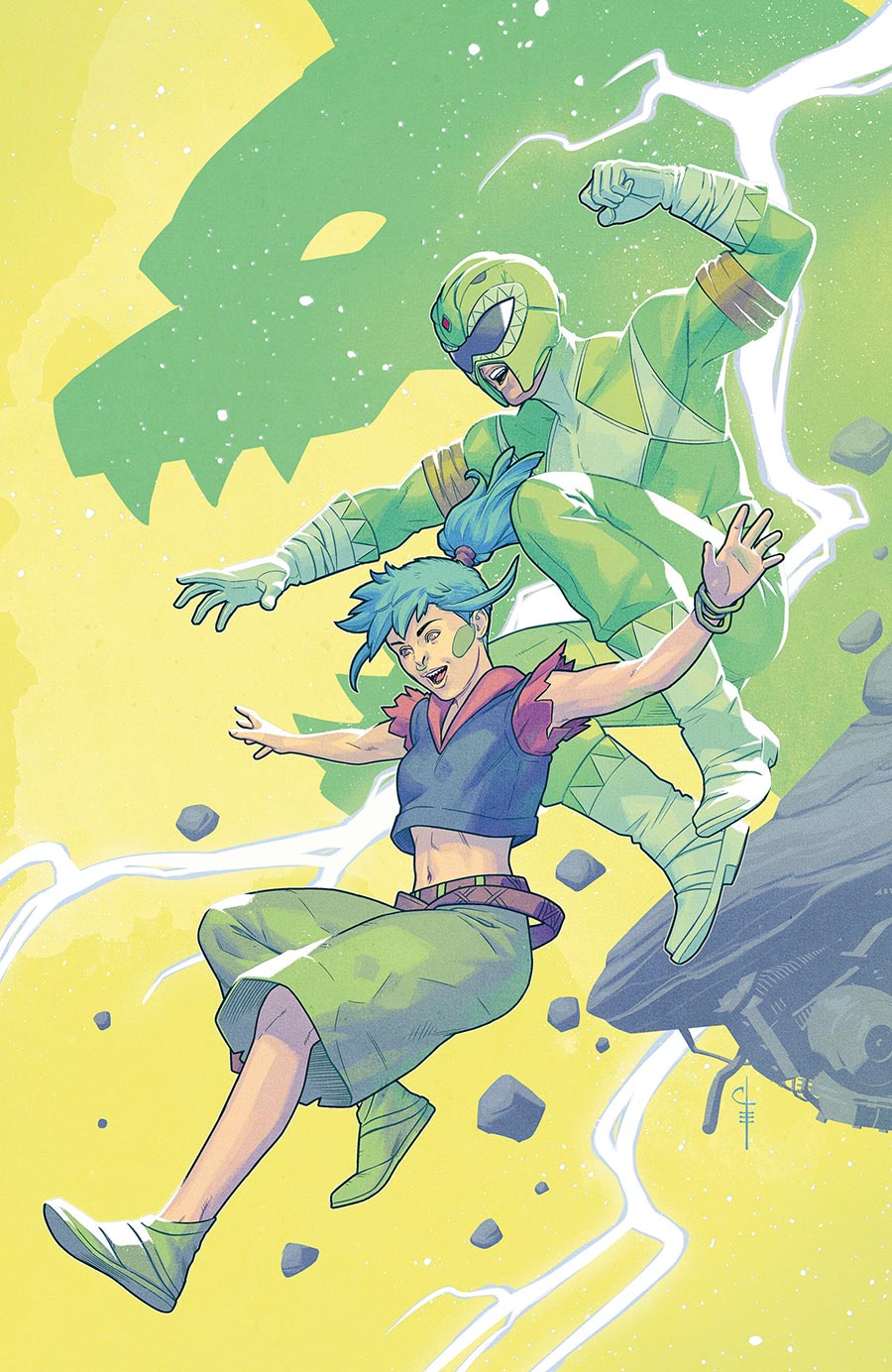 Power Rangers Green #2 Cover F Incentive Chris Evenhuis Virgin Variant Cover