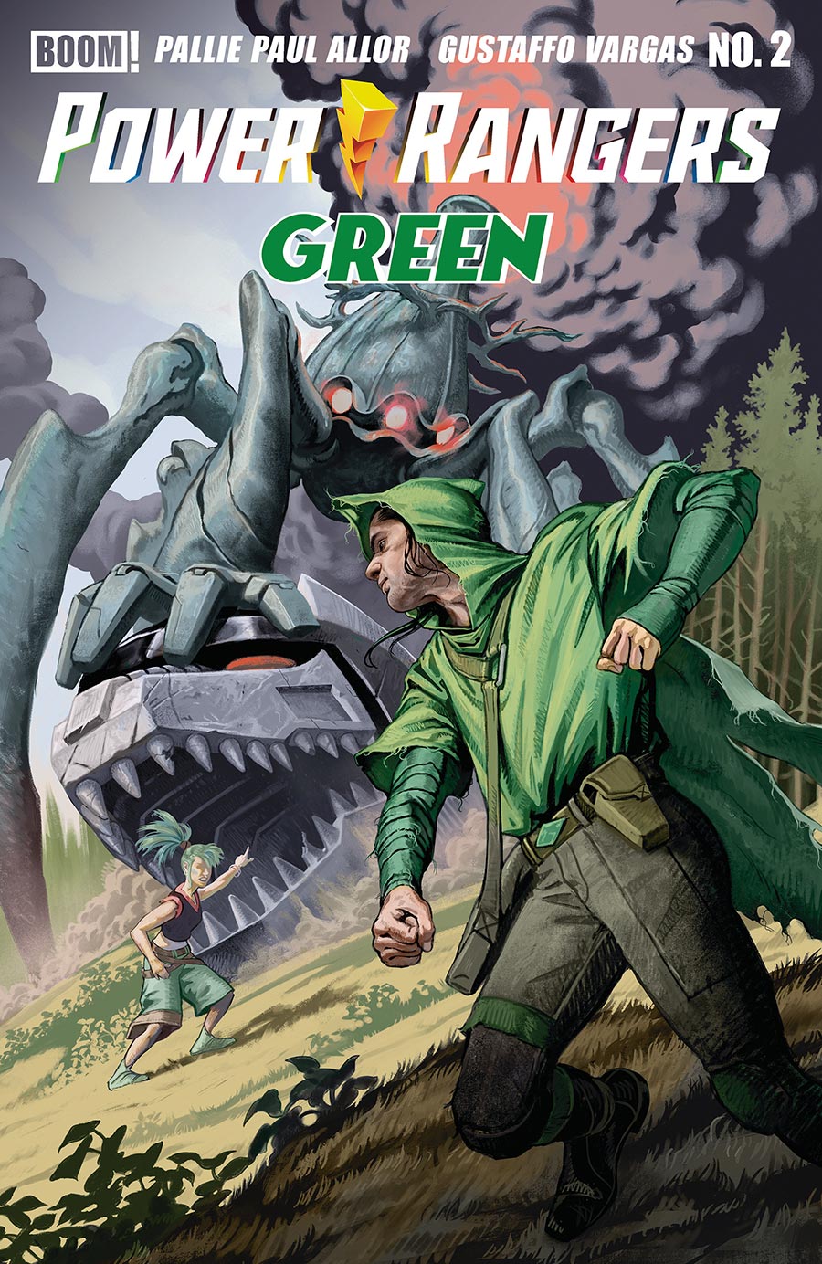 Power Rangers Green #2 Cover J Variant Steve Morris Reveal Cover